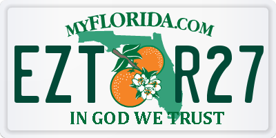 FL license plate EZTR27