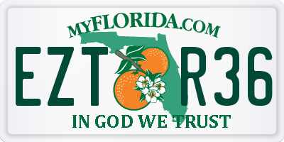 FL license plate EZTR36