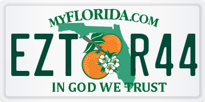 FL license plate EZTR44