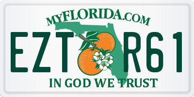 FL license plate EZTR61