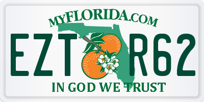 FL license plate EZTR62