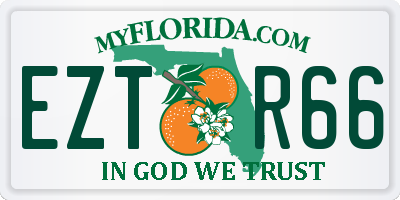 FL license plate EZTR66