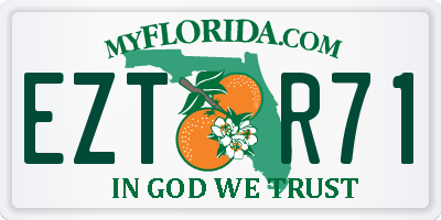 FL license plate EZTR71