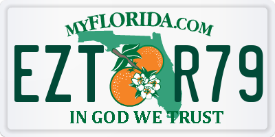 FL license plate EZTR79