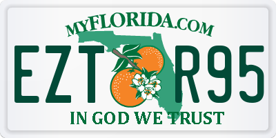 FL license plate EZTR95