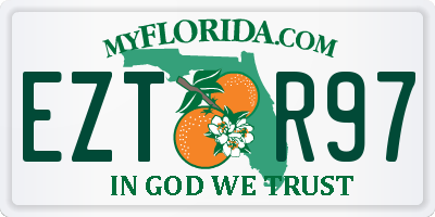 FL license plate EZTR97