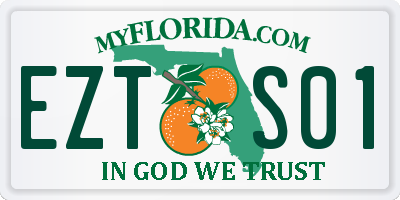 FL license plate EZTS01