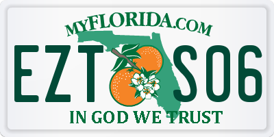 FL license plate EZTS06