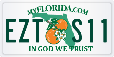 FL license plate EZTS11