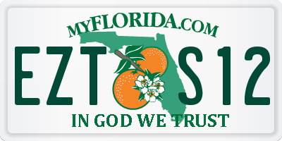 FL license plate EZTS12