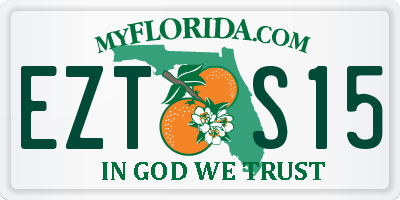 FL license plate EZTS15