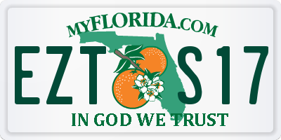 FL license plate EZTS17