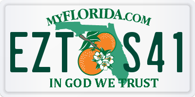 FL license plate EZTS41