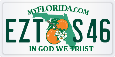 FL license plate EZTS46