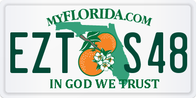 FL license plate EZTS48