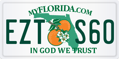 FL license plate EZTS60