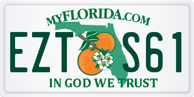 FL license plate EZTS61