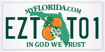 FL license plate EZTT01