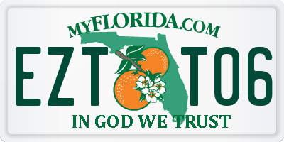 FL license plate EZTT06