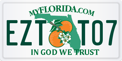 FL license plate EZTT07