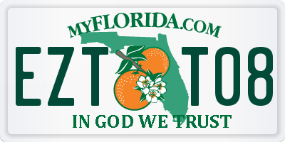 FL license plate EZTT08