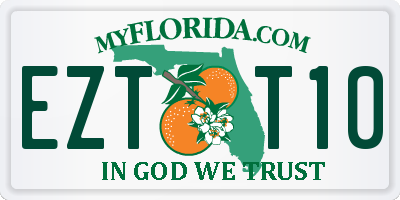 FL license plate EZTT10