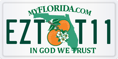 FL license plate EZTT11