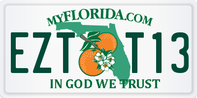 FL license plate EZTT13