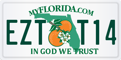 FL license plate EZTT14