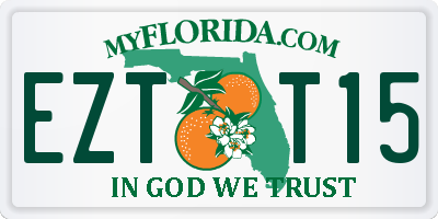 FL license plate EZTT15