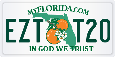 FL license plate EZTT20