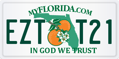 FL license plate EZTT21