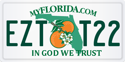 FL license plate EZTT22