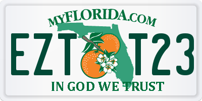 FL license plate EZTT23