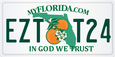 FL license plate EZTT24