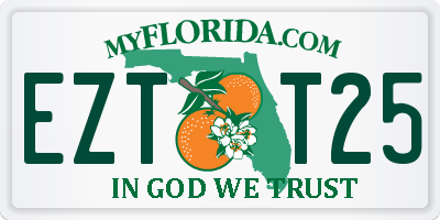 FL license plate EZTT25