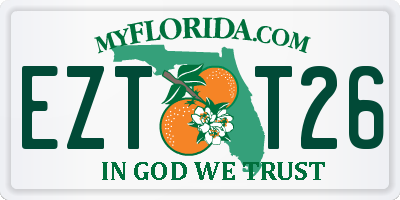 FL license plate EZTT26