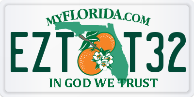 FL license plate EZTT32