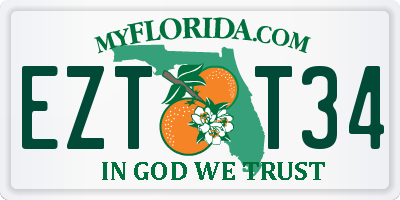 FL license plate EZTT34