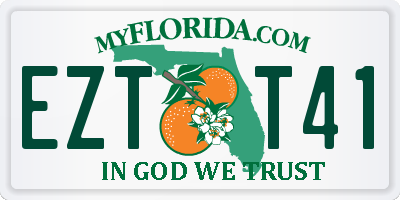 FL license plate EZTT41