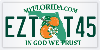 FL license plate EZTT45