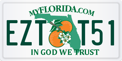 FL license plate EZTT51