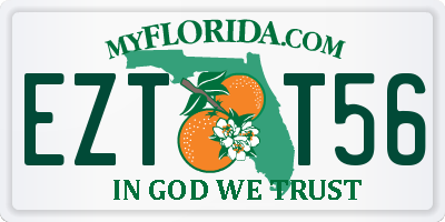 FL license plate EZTT56