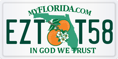 FL license plate EZTT58