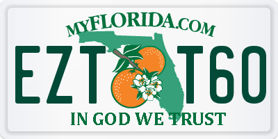 FL license plate EZTT60