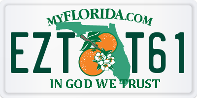 FL license plate EZTT61