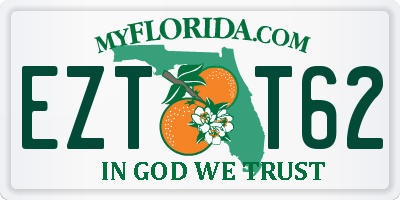 FL license plate EZTT62