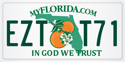 FL license plate EZTT71