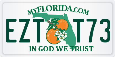 FL license plate EZTT73