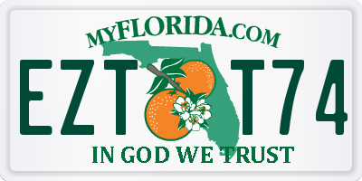 FL license plate EZTT74